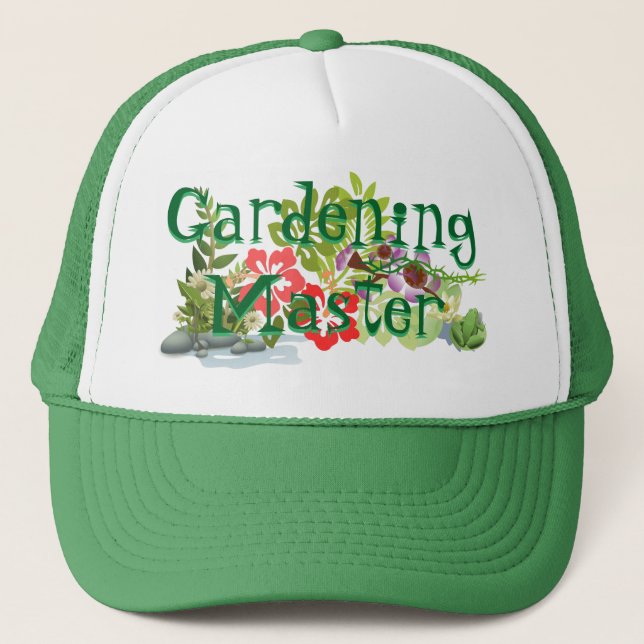 Gardening Master Trucker Hat! Trucker Hat (Front)