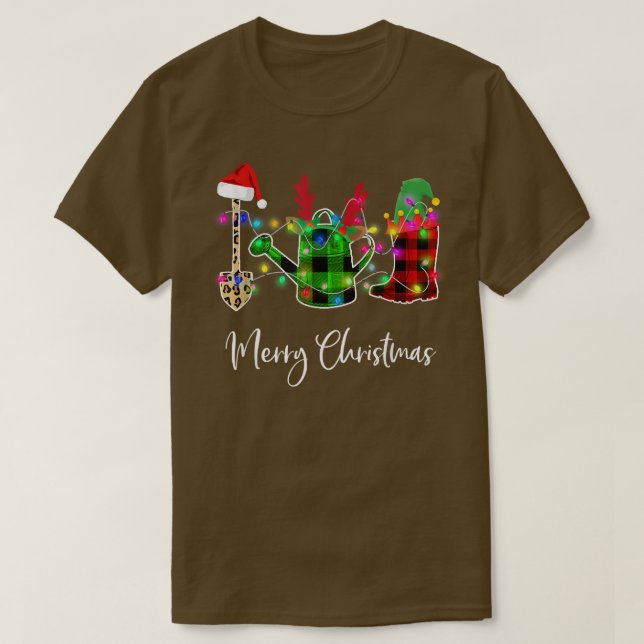 Gardening Merry Christmas shirt  (Design Front)