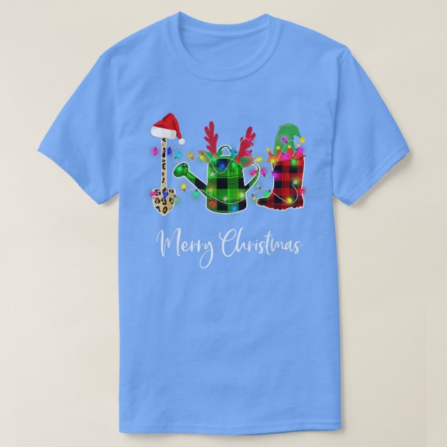 Gardening Merry Christmas shirt  (Design Front)
