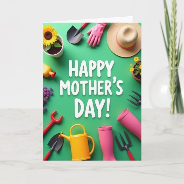 Gardening Mothers Day Gift Card (Front)