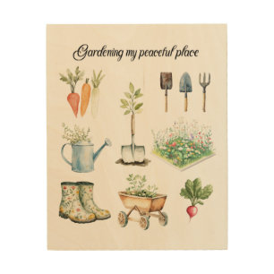 "Gardening My Peaceful Place" Wall art & Decor