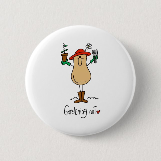 Gardening Nut Button (Front)