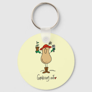 Gardening Nut T-shirts and Gifts Keychain