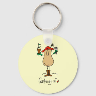Gardening Nut T-shirts and Gifts Keychain