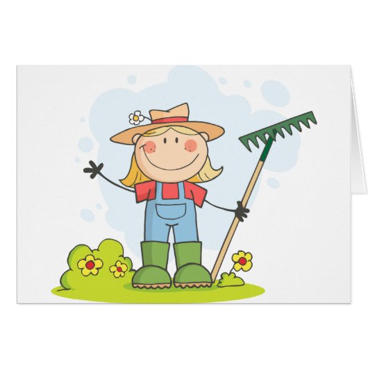 Gardening or Farming Girl (Front Horizontal)