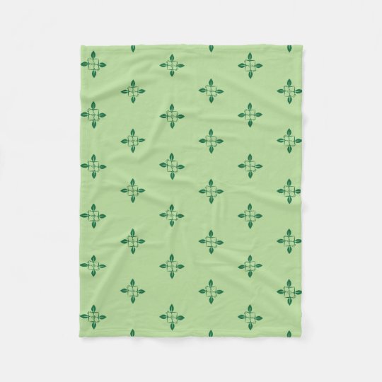 Gardening pattern fleece blanket