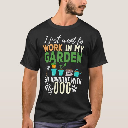 Gardening Pet Plants Dog  Gardener Garden T_Shirt