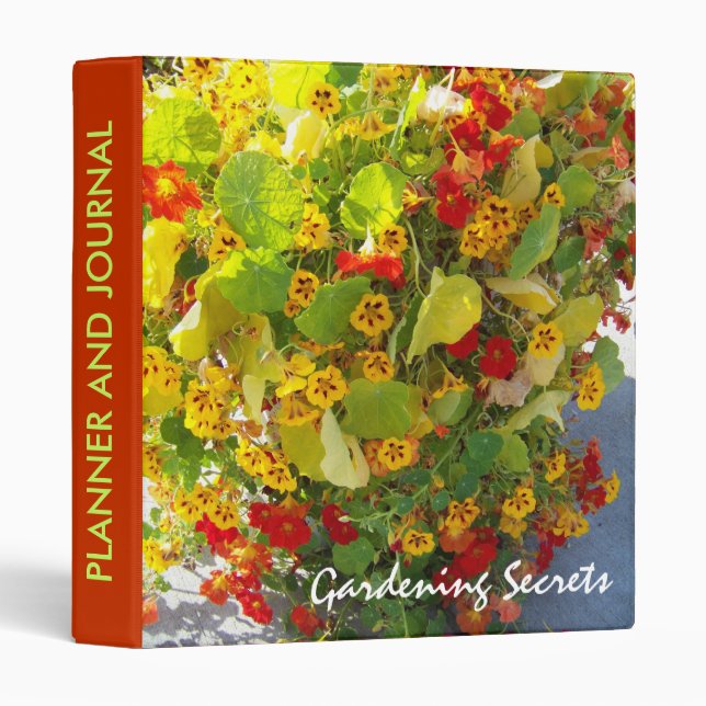 Gardening Planner and Journal Binder (Front/Spine)