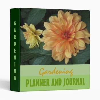 Gardening Planner And Journal Binder by lifethroughalens at Zazzle