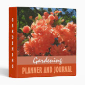 Garden Journal & Seed Packet Organizer 3 Ring Binder