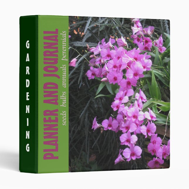Gardening Planner and Journal Binder (Front/Spine)