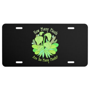Gardening Plant Lover Gifts License Plate