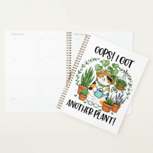 Gardening Planting Cat Oops I Got Another Plant Planner