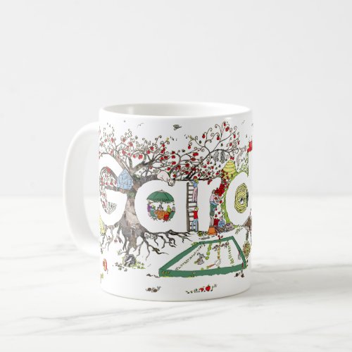 Gardening plants and Animals Personalized Coffee Mug