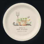 Gardening Plants Little Sprout Baby Shower  Paper Plates<br><div class="desc">Gardening Plants Little Sprout Baby Shower. Easily personalise the name,  occasion and date.</div>