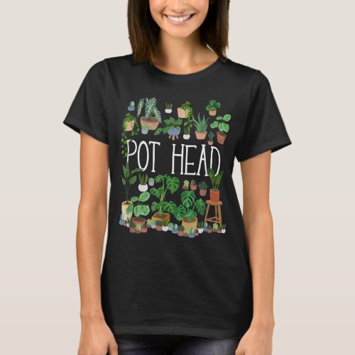 Gardening Potted Plant Lover Pot Head Gardener Gar T_Shirt