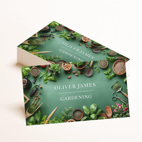 Gardening Services Business Card