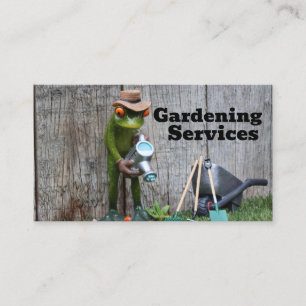 gardening services business card