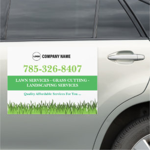 Gardening Services Custom Car Magnet