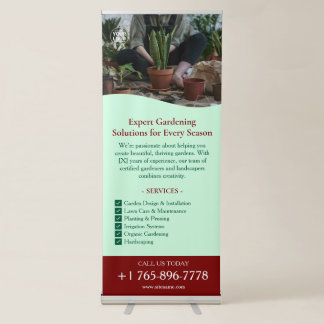 Gardening Services Custom Retractable Banner