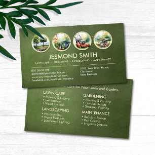 Gardening Services - Hand drawn Illustration Business Card
