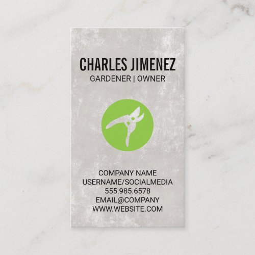 Gardening Shears Business Card