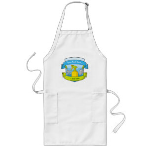 Gardening Shield with Banners Long Apron