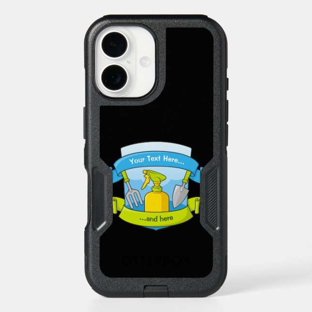 Gardening Shield with Banners Otterbox iPhone Case (Back)