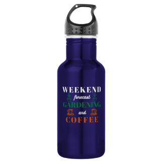 gardening slogan stainless steel water bottle