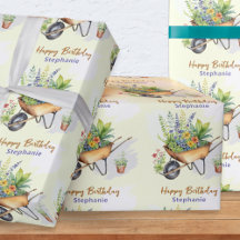 Gardening Themed Happy Birthday Personalized