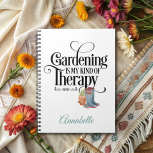 Gardening Therapy Spiral Photo Notebook