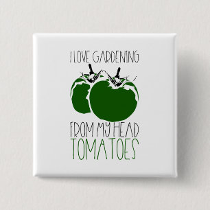 Gardening Tomatoes Button