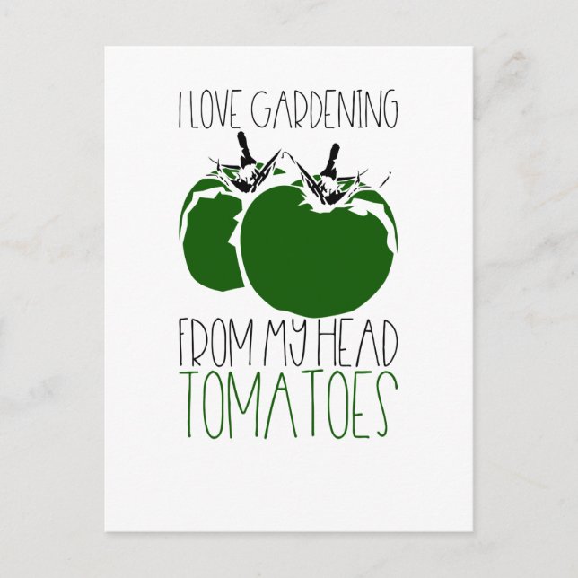 Gardening Tomatoes Postcard (Front)