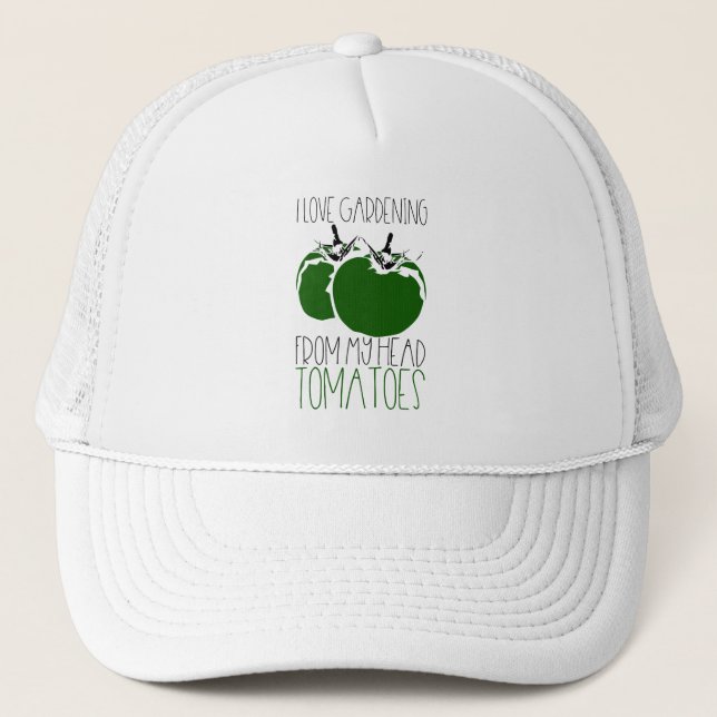 Gardening Tomatoes Trucker Hat (Front)
