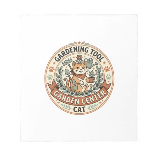 Gardening Tool Garden Center Cat Gardening Tool Ga Notepad