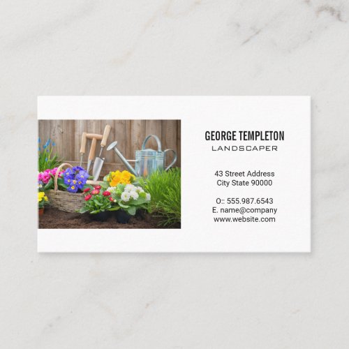 Gardening Tools and Supplies Business Card