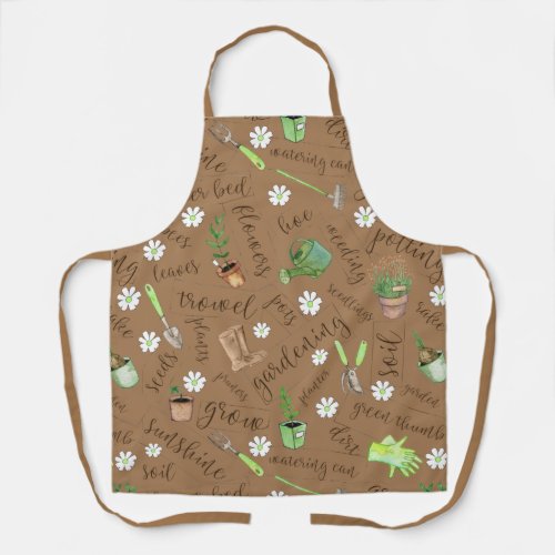 Gardening Tools and Text Br ID753 Apron