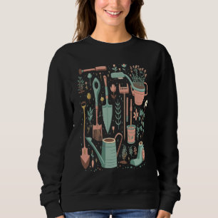 Gardening Tools Collector Pop Gardener Mom 2 Sweatshirt