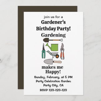 Gardening Tools Gardening Gardener Birthday Party