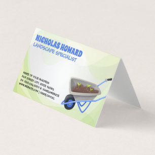 Gardening Tools Landscaper Business Card