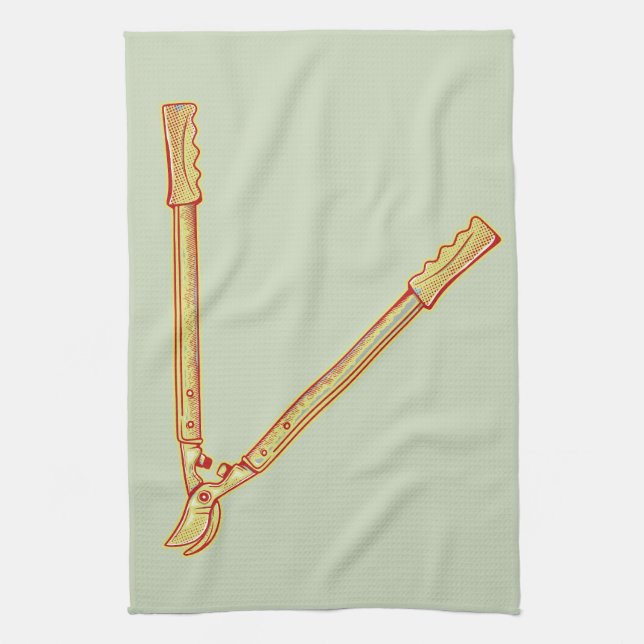 Gardening tools Loppers Kitchen Towel (Vertical)