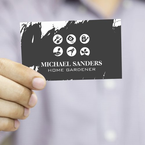 Gardening Tools  Outdoor Landscaping Business Card