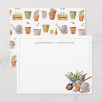Gardening Tools Personal Stationery Note Card