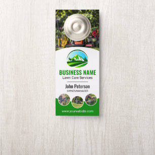 Gardening Tree Service Mountain Landscape Style Door Hanger