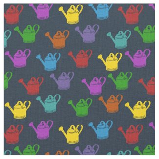 Gardening Watering Cans Bright Colors Navy Blue
