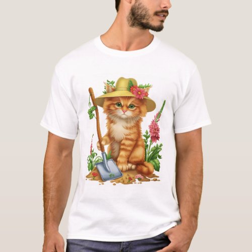 Gardening with Cats T_Shirt