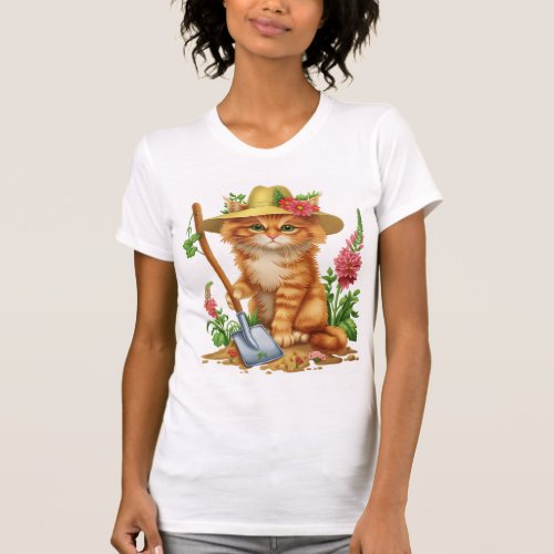 Gardening with Cats T_Shirt