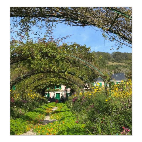 Gardens at Monets Home in Giverny France Photo Print