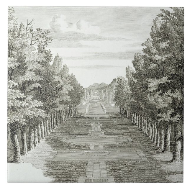 Gardens at Tshehar-Bagh, Isfahan, from' Voyages du Tile (Front)