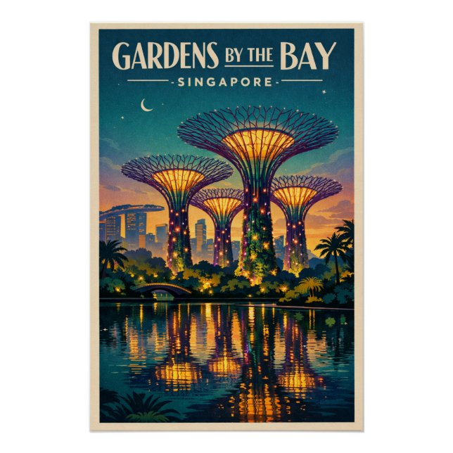 Gardens by the Bay in Singapore Poster (Front)